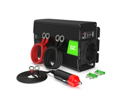 Green Cell® Inversor de tensão Conversor 12V a 230V 500W / 1000W, USB