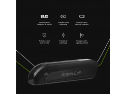 Akku Batterie Green Cell Down Tube 36V 11.6Ah 418Wh für Elektrofahrrad E-Bike Pedelec