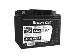 Bateria AGM GEL 12V 44Ah bateria de chumbo Green Cell livre de manutenção para sistemas fotovoltaicos e cadeiras de rodas
