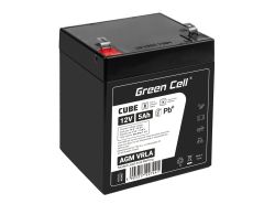 Bateria AGM GEL 12V 5Ah bateria de chumbo Green Cell livre de manutenção para brinquedos e lanternas